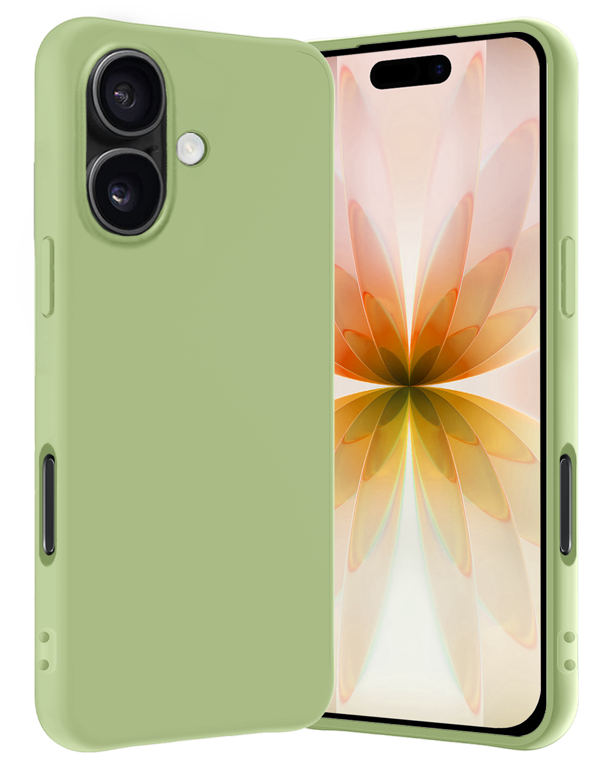 Nomfy Nomfy iPhone 17 Hoesje Siliconen - Groen