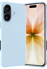 Nomfy Nomfy iPhone 17 Hoesje Siliconen - Lichtblauw