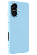 Nomfy Nomfy iPhone 17 Hoesje Siliconen - Lichtblauw