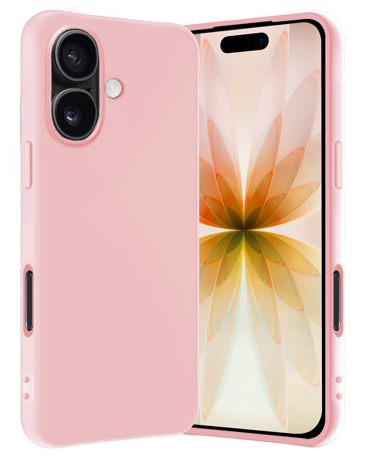 Nomfy Nomfy iPhone 17 Hoesje Siliconen - Lichtroze