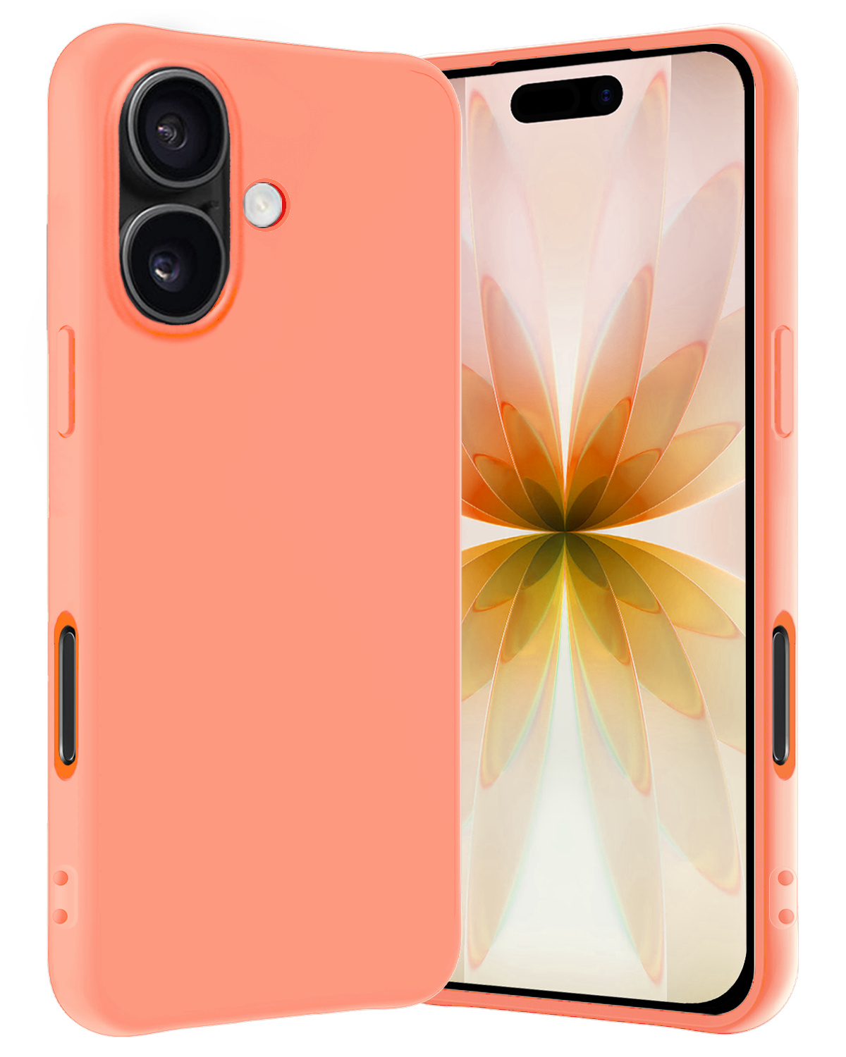 Nomfy Nomfy iPhone 17 Hoesje Siliconen - Perzik
