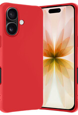 Nomfy Nomfy iPhone 17 Hoesje Siliconen - Rood