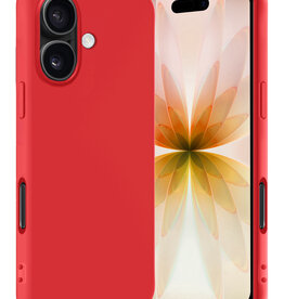 Nomfy Nomfy iPhone 17 Hoesje Siliconen - Rood