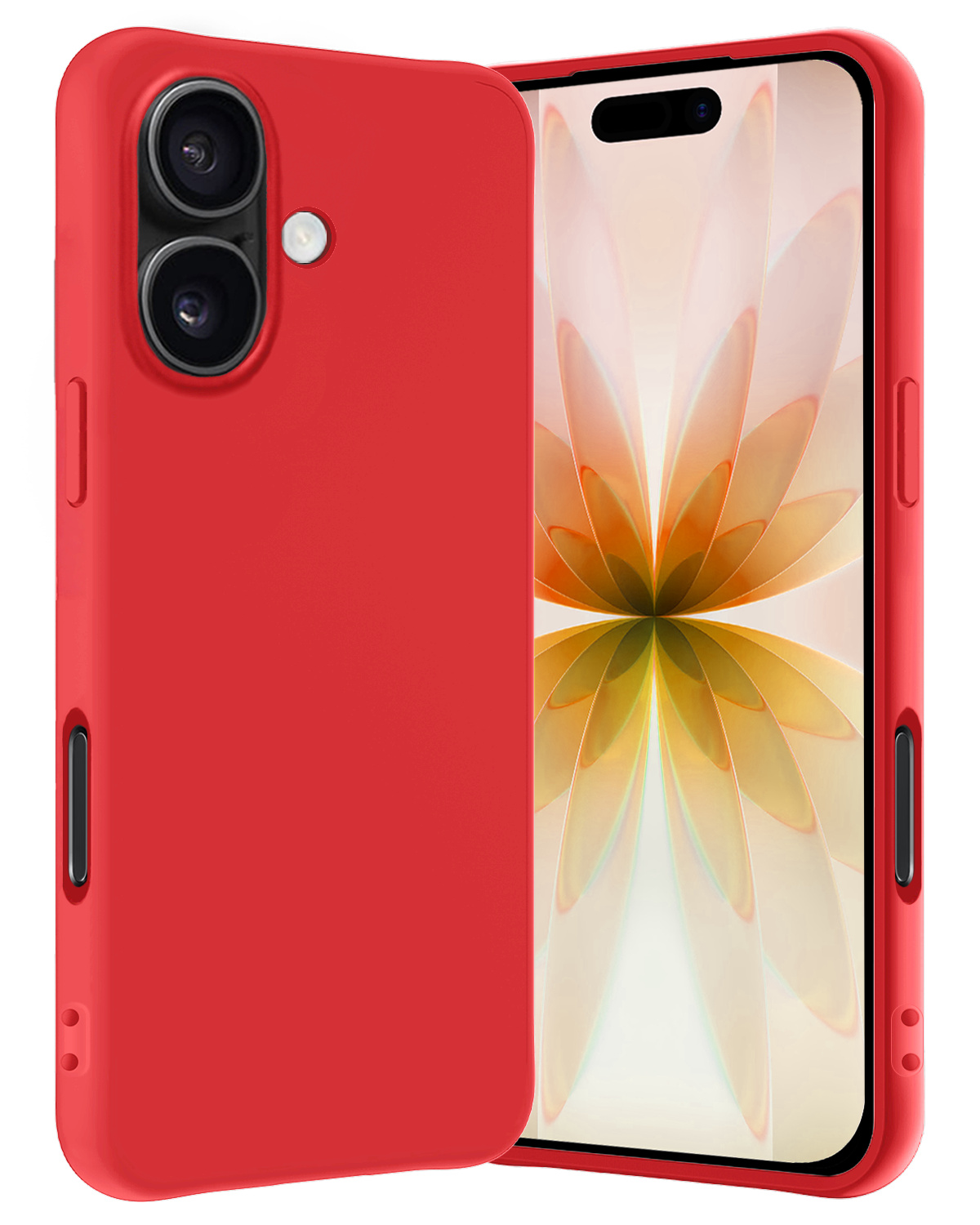Nomfy Nomfy iPhone 17 Hoesje Siliconen - Rood