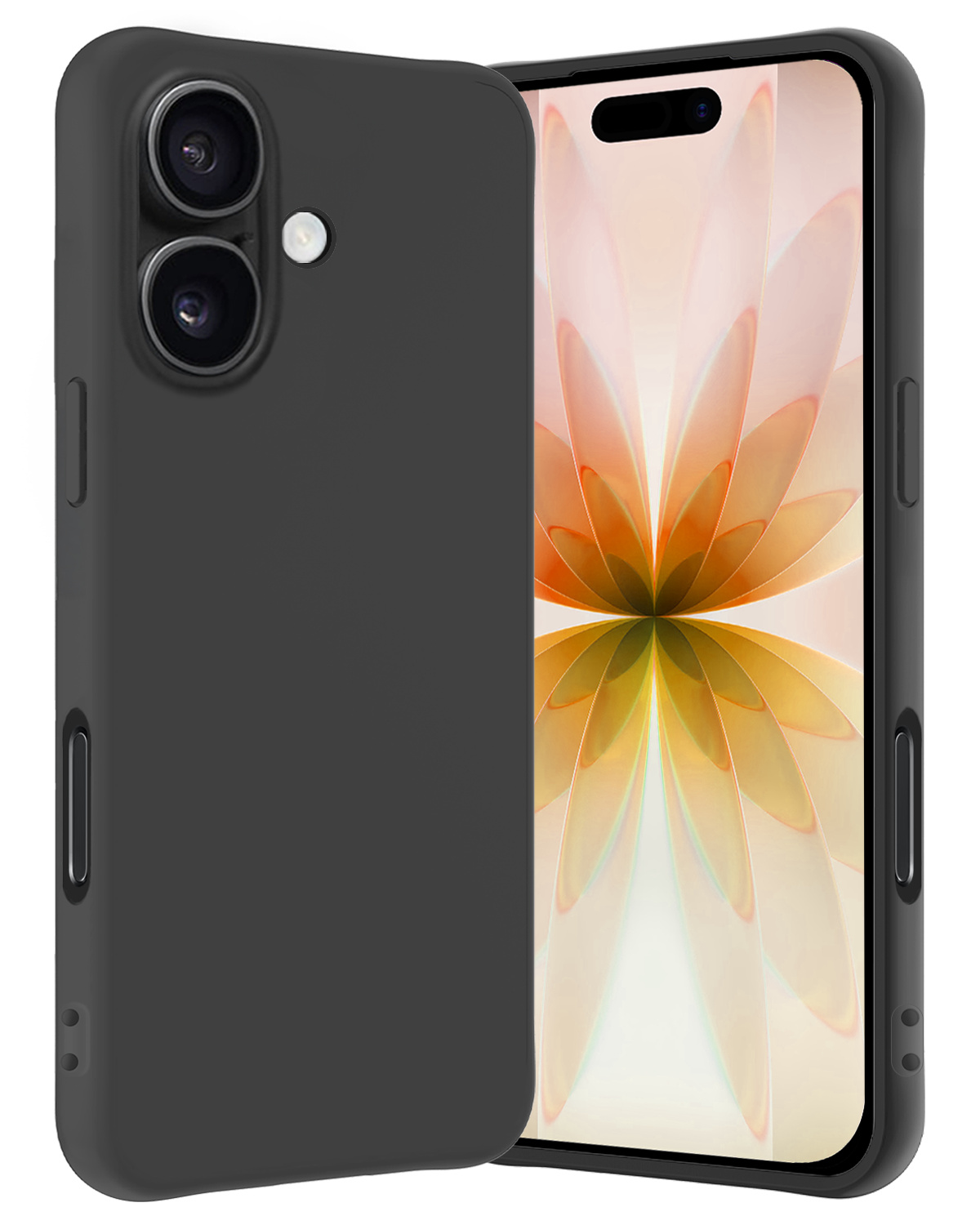Nomfy Nomfy iPhone 17 Hoesje Siliconen - Zwart
