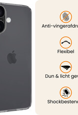 Nomfy Nomfy iPhone 17 Hoesje Siliconen - Transparant - 2 PACK