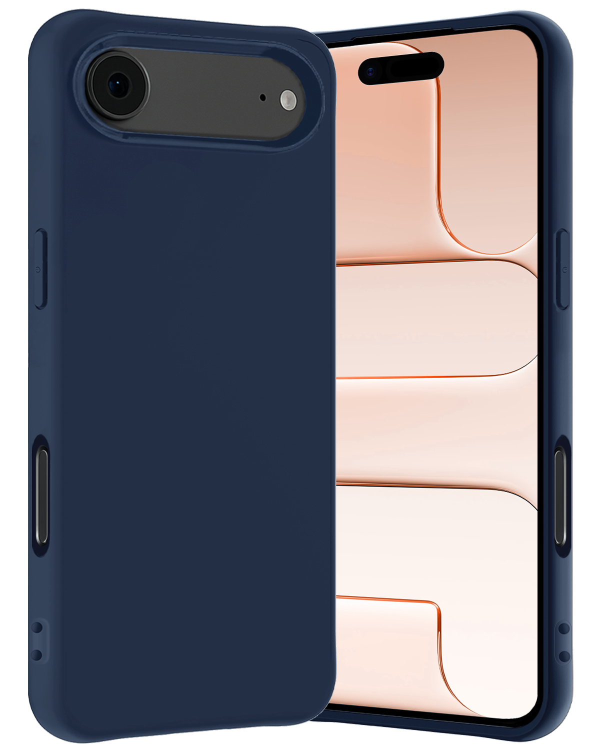 Nomfy Nomfy iPhone Air Hoesje Siliconen - Donkerblauw