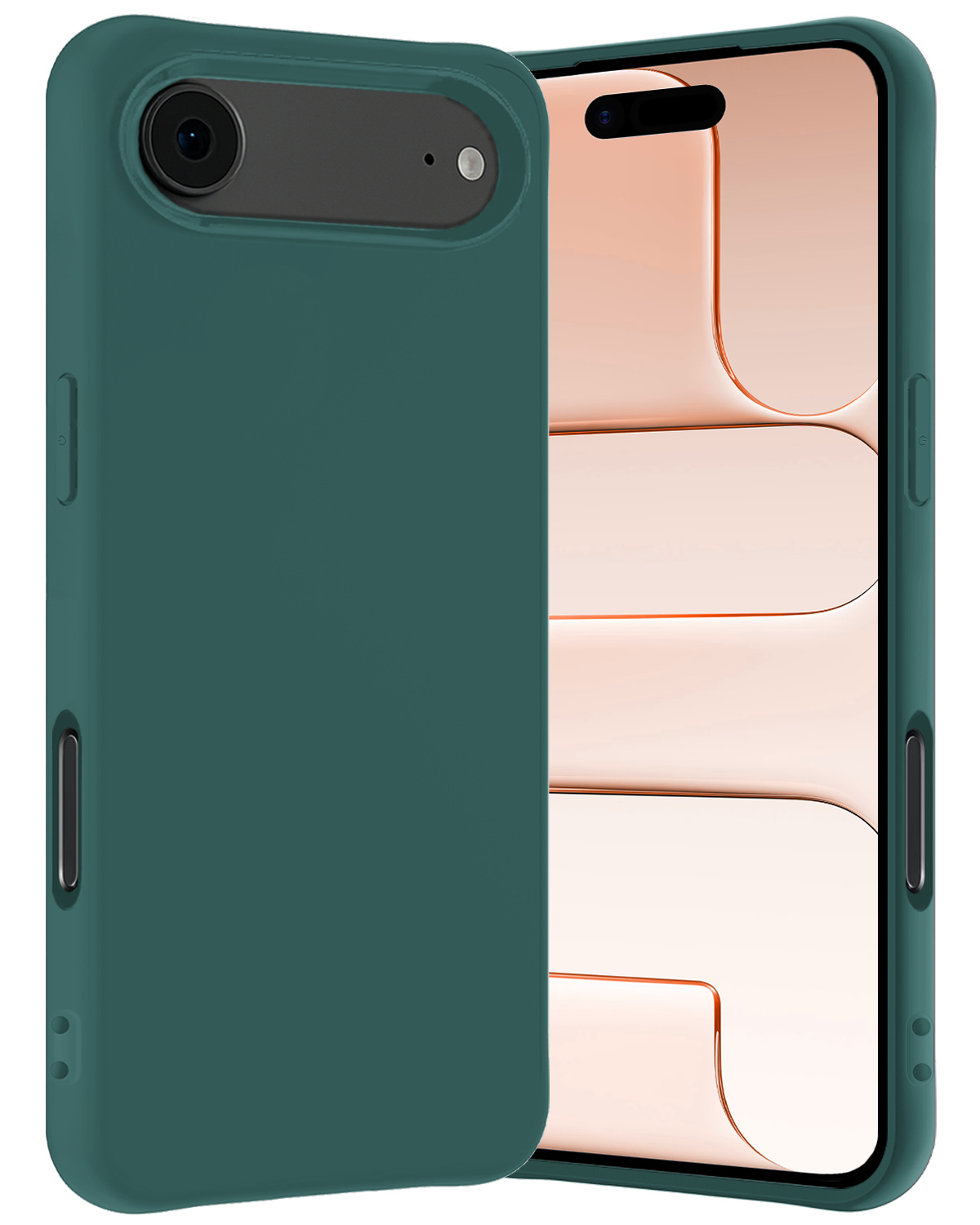 Nomfy Nomfy iPhone Air Hoesje Siliconen - Donkergroen