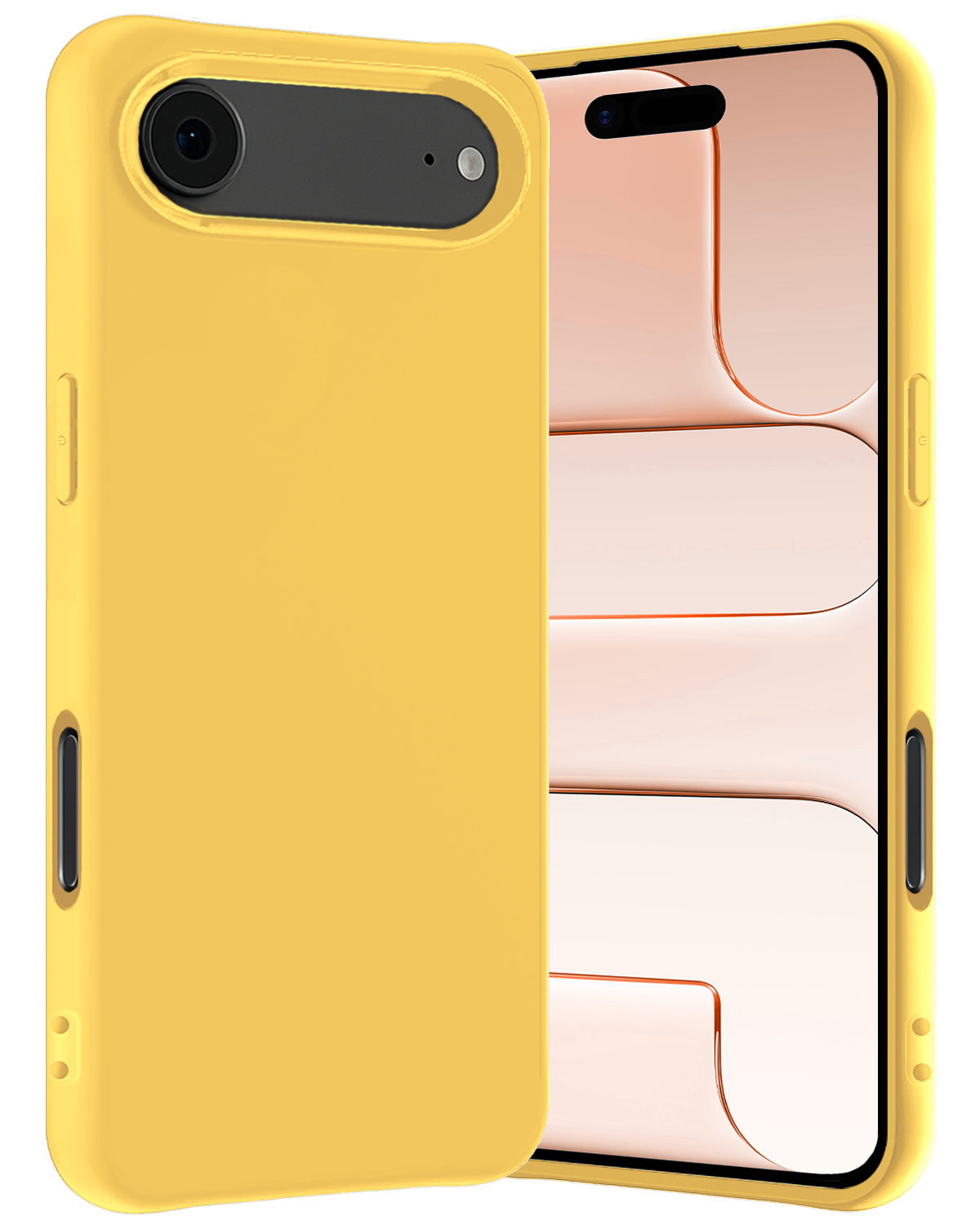 Nomfy Nomfy iPhone Air Hoesje Siliconen - Geel