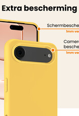 Nomfy Nomfy iPhone Air Hoesje Siliconen - Geel
