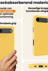 Nomfy Nomfy iPhone Air Hoesje Siliconen - Geel