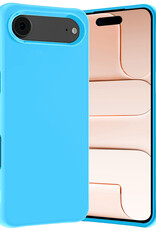 Nomfy Nomfy iPhone Air Hoesje Siliconen - Lichtblauw