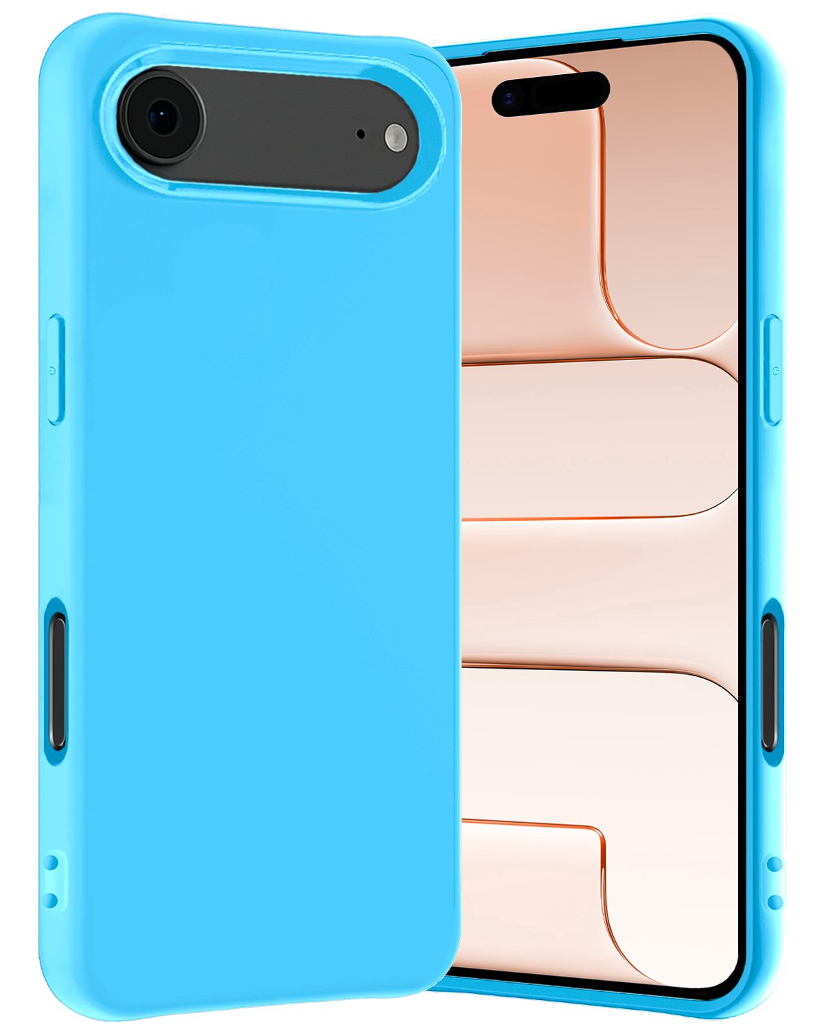 Nomfy Nomfy iPhone Air Hoesje Siliconen - Lichtblauw