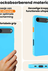 Nomfy Nomfy iPhone Air Hoesje Siliconen - Lichtblauw