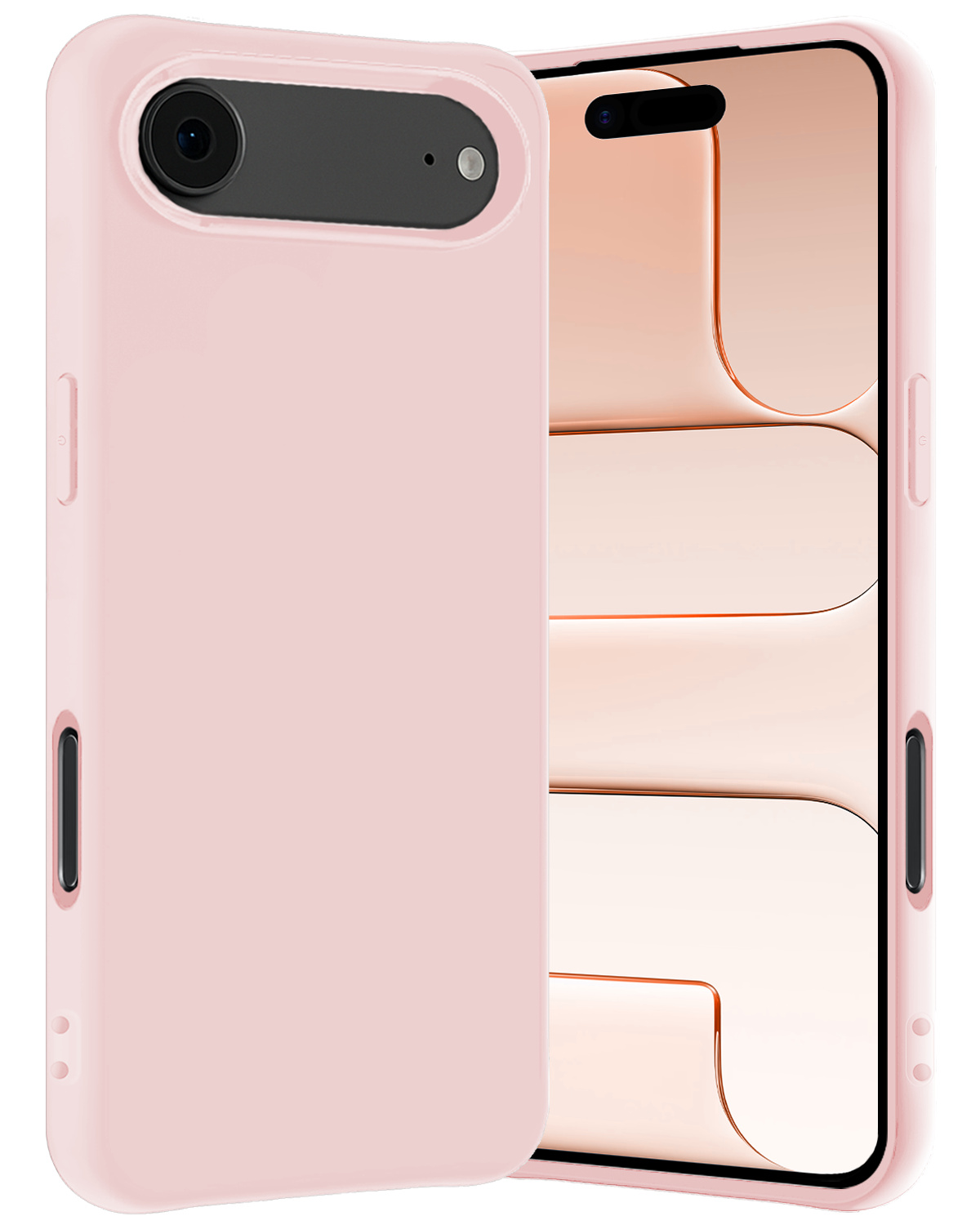 Nomfy Nomfy iPhone Air Hoesje Siliconen - Lichtroze