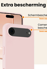 Nomfy Nomfy iPhone Air Hoesje Siliconen - Lichtroze