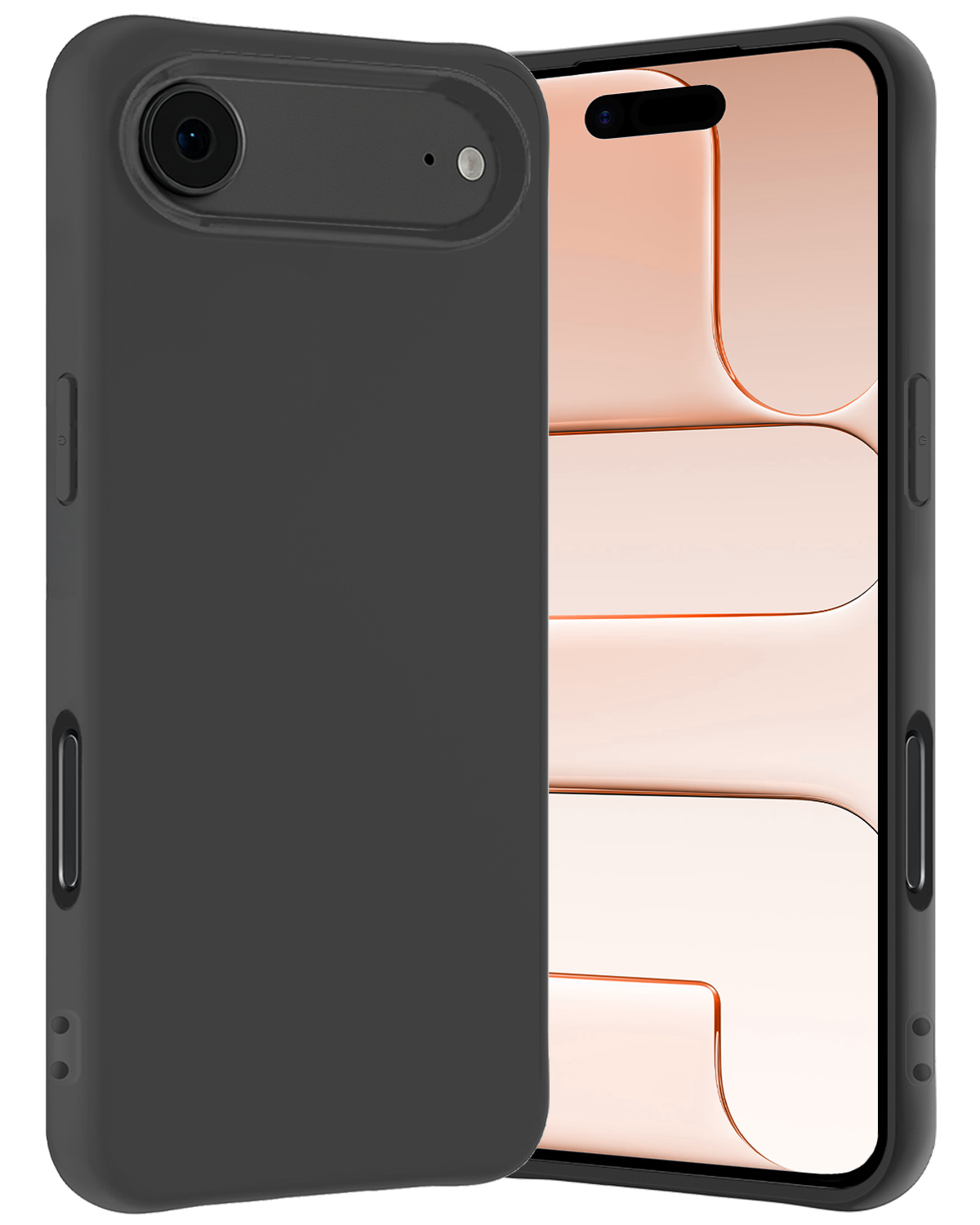 Nomfy Nomfy iPhone Air Hoesje Siliconen - Zwart