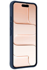 Nomfy Nomfy iPhone Air Hoesje Siliconen - Donkerblauw - 2 PACK