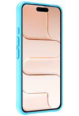 Nomfy Nomfy iPhone Air Hoesje Siliconen - Lichtblauw - 2 PACK