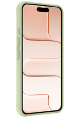 Nomfy Nomfy iPhone Air Hoesje Siliconen Met Screenprotector Met Dichte Notch - Groen