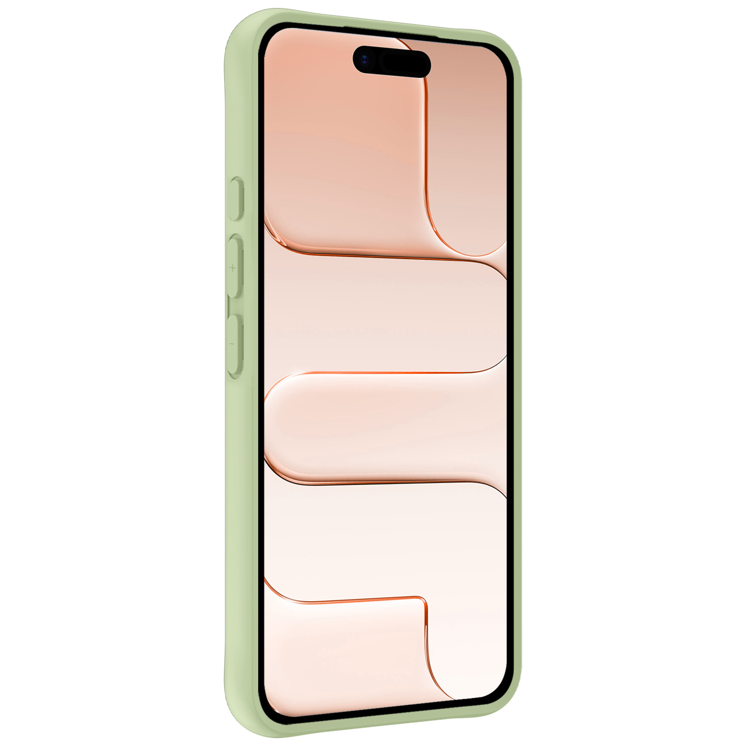 Nomfy Nomfy iPhone Air Hoesje Siliconen Met Screenprotector Met Dichte Notch - Groen