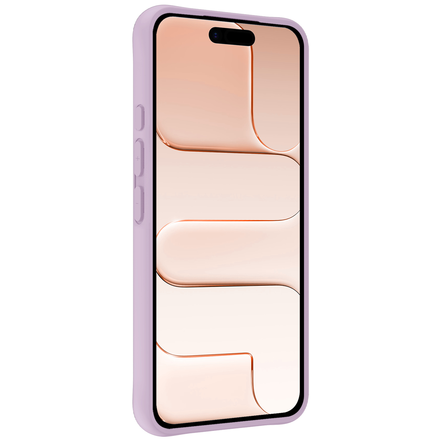 Nomfy Nomfy iPhone Air Hoesje Siliconen Met Screenprotector Met Dichte Notch - Lila