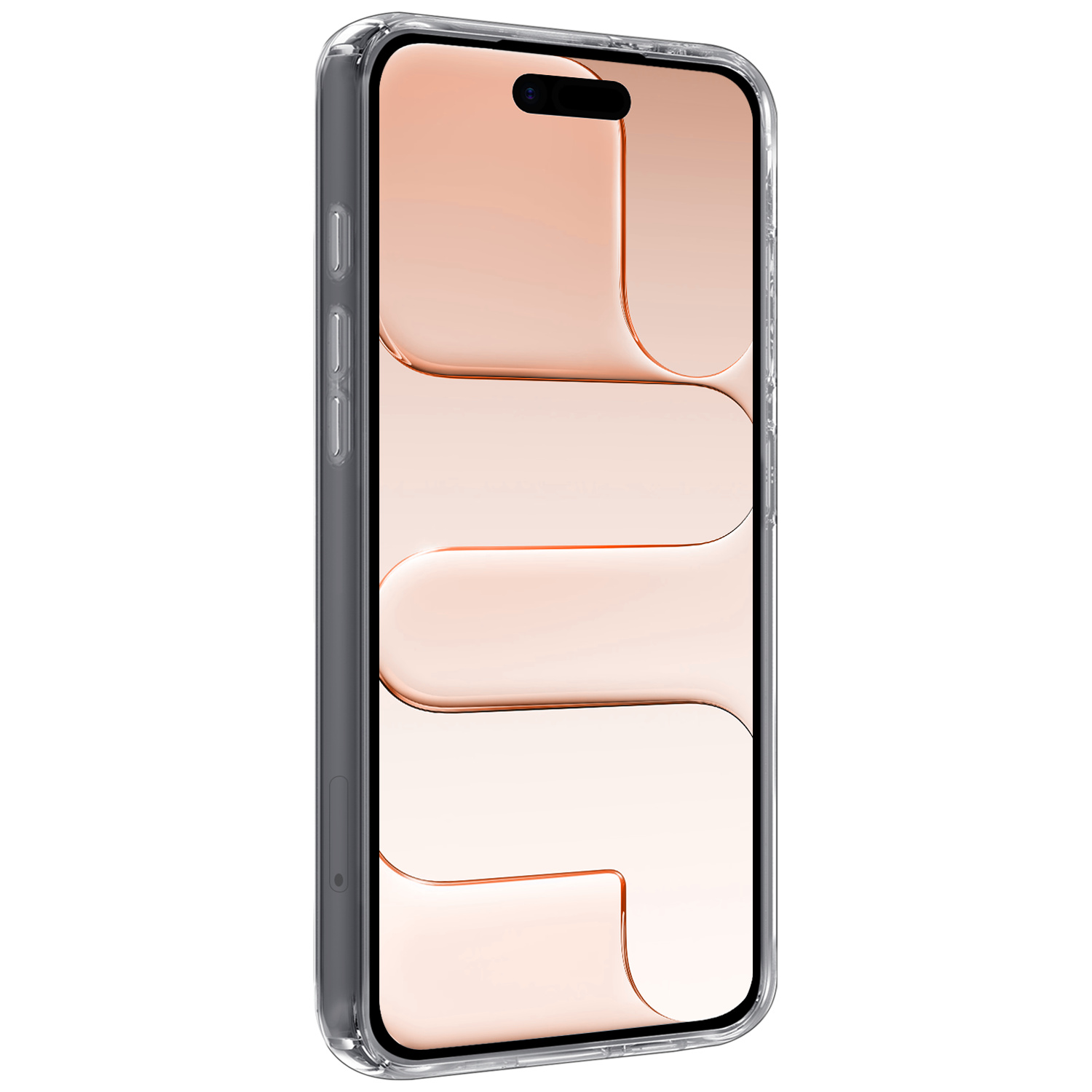 Nomfy Nomfy iPhone Air Hoesje Siliconen Met Screenprotector Met Dichte Notch - Transparant