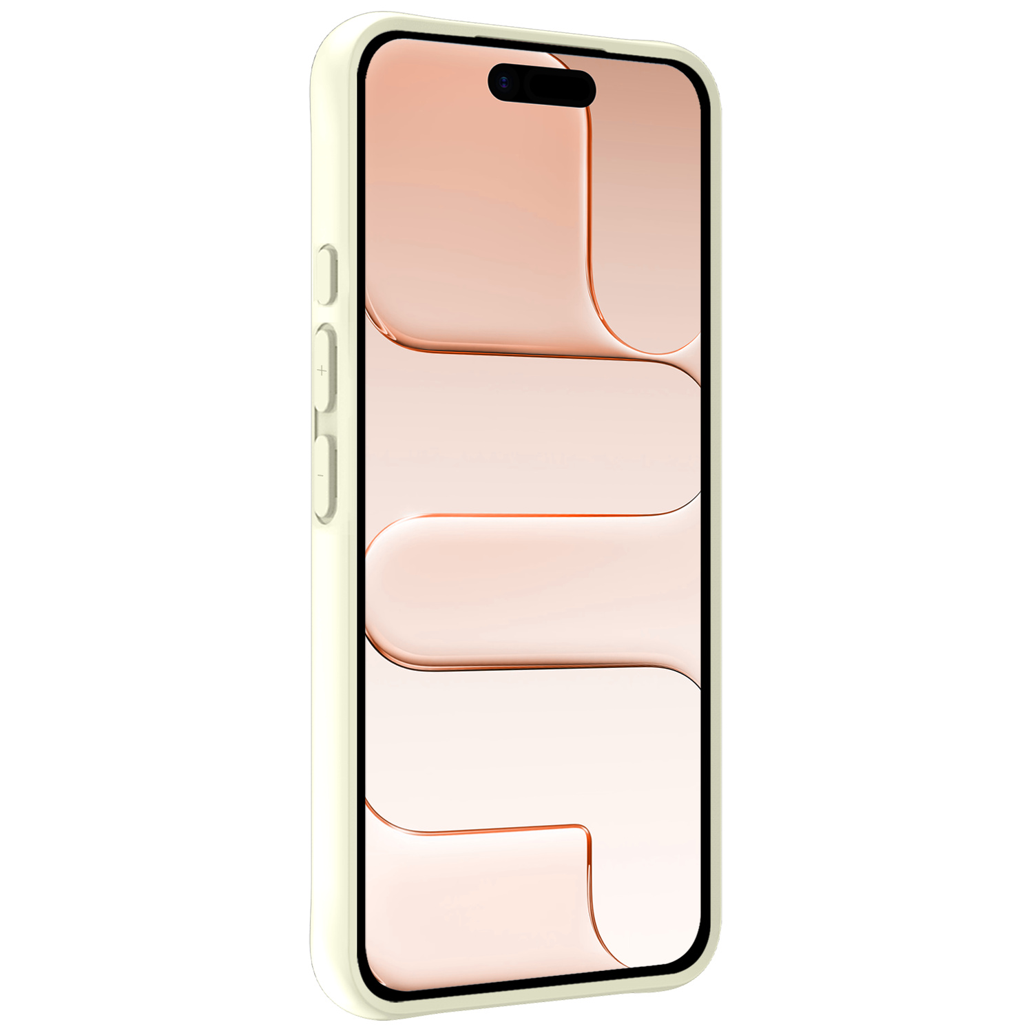 Nomfy Nomfy iPhone Air Hoesje Siliconen Met Screenprotector Met Dichte Notch - Wit