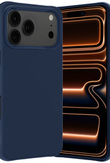 Nomfy Nomfy iPhone 17 Pro Hoesje Siliconen - Donkerblauw