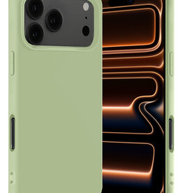Nomfy Nomfy iPhone 17 Pro Hoesje Siliconen - Groen