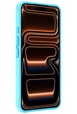 Nomfy Nomfy iPhone 17 Pro Hoesje Siliconen - Lichtblauw