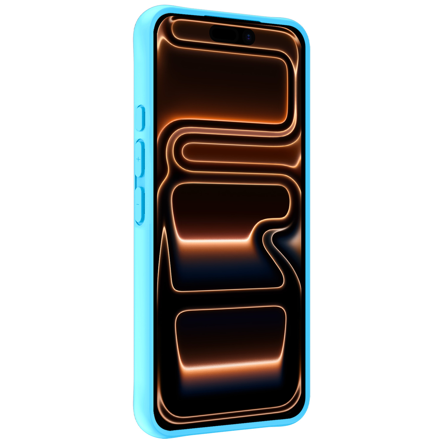 Nomfy Nomfy iPhone 17 Pro Hoesje Siliconen - Lichtblauw