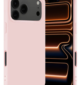 Nomfy Nomfy iPhone 17 Pro Hoesje Siliconen - Lichtroze