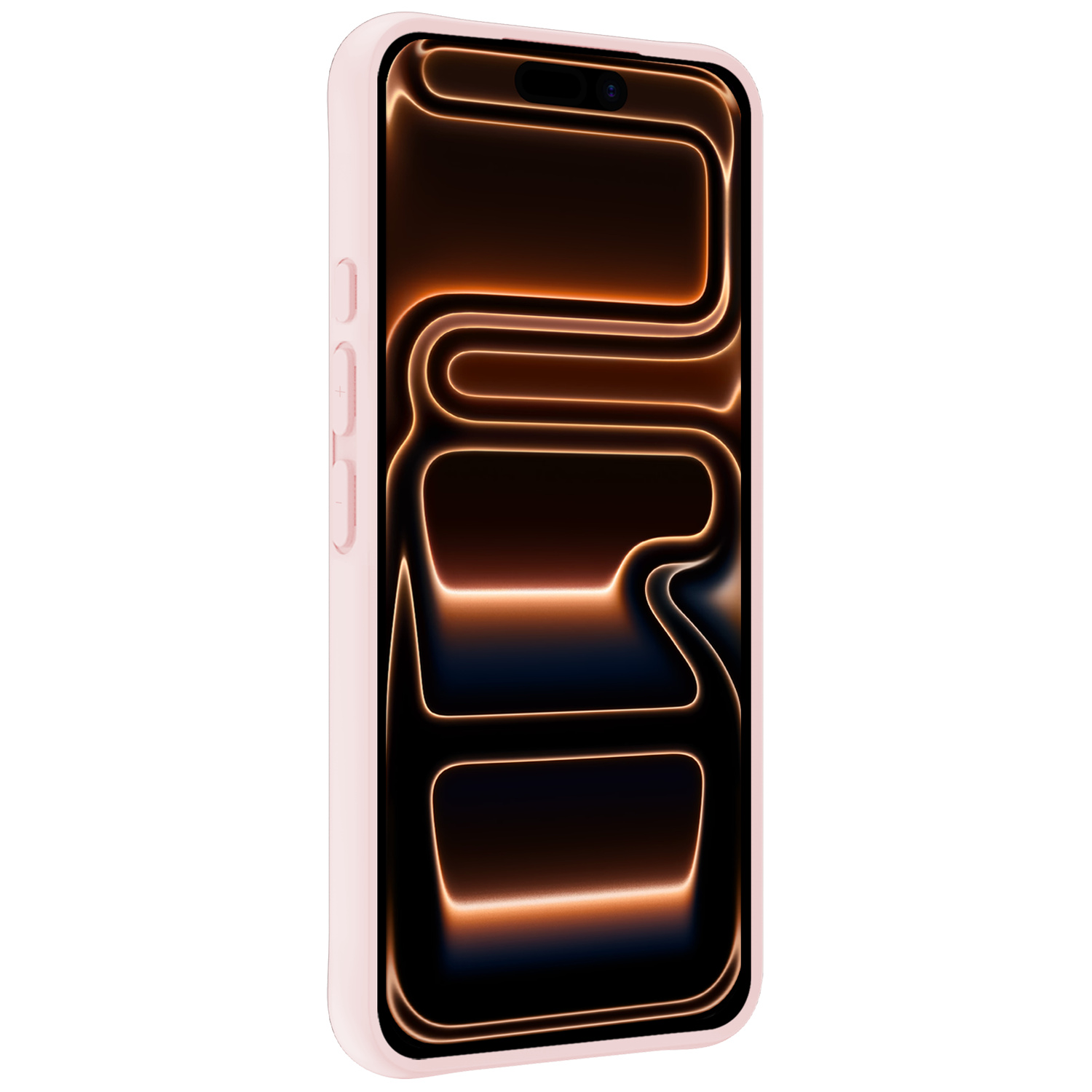 Nomfy Nomfy iPhone 17 Pro Hoesje Siliconen - Lichtroze