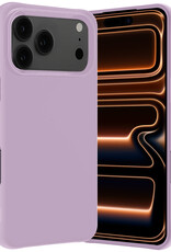 Nomfy Nomfy iPhone 17 Pro Hoesje Siliconen - Lila