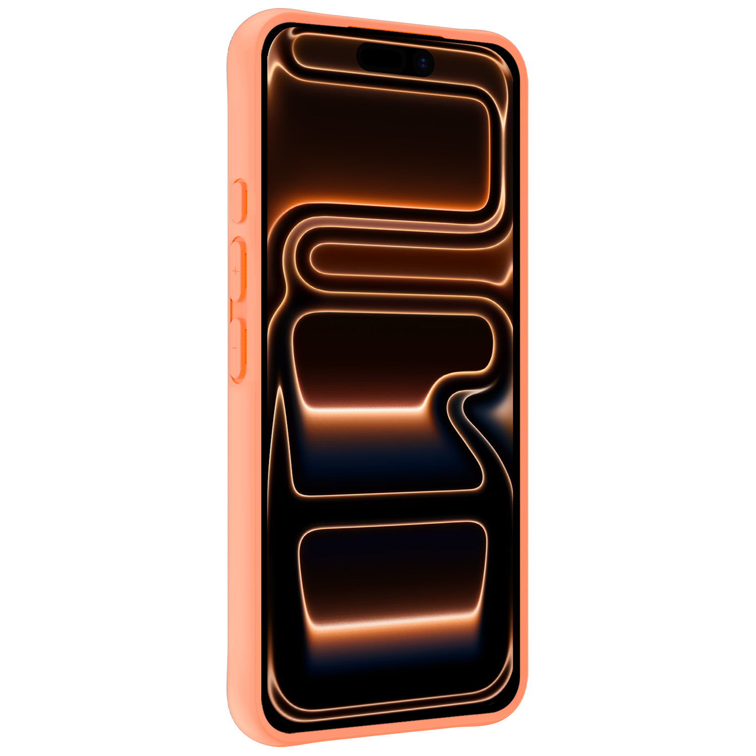 Nomfy Nomfy iPhone 17 Pro Hoesje Siliconen - Perzik