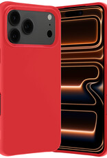 Nomfy Nomfy iPhone 17 Pro Hoesje Siliconen - Rood