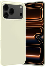 Nomfy Nomfy iPhone 17 Pro Hoesje Siliconen - Wit