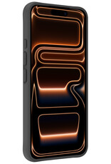 Nomfy Nomfy iPhone 17 Pro Hoesje Siliconen - Zwart