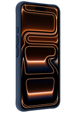 Nomfy Nomfy iPhone 17 Pro Hoesje Siliconen - Donkerblauw - 2 PACK