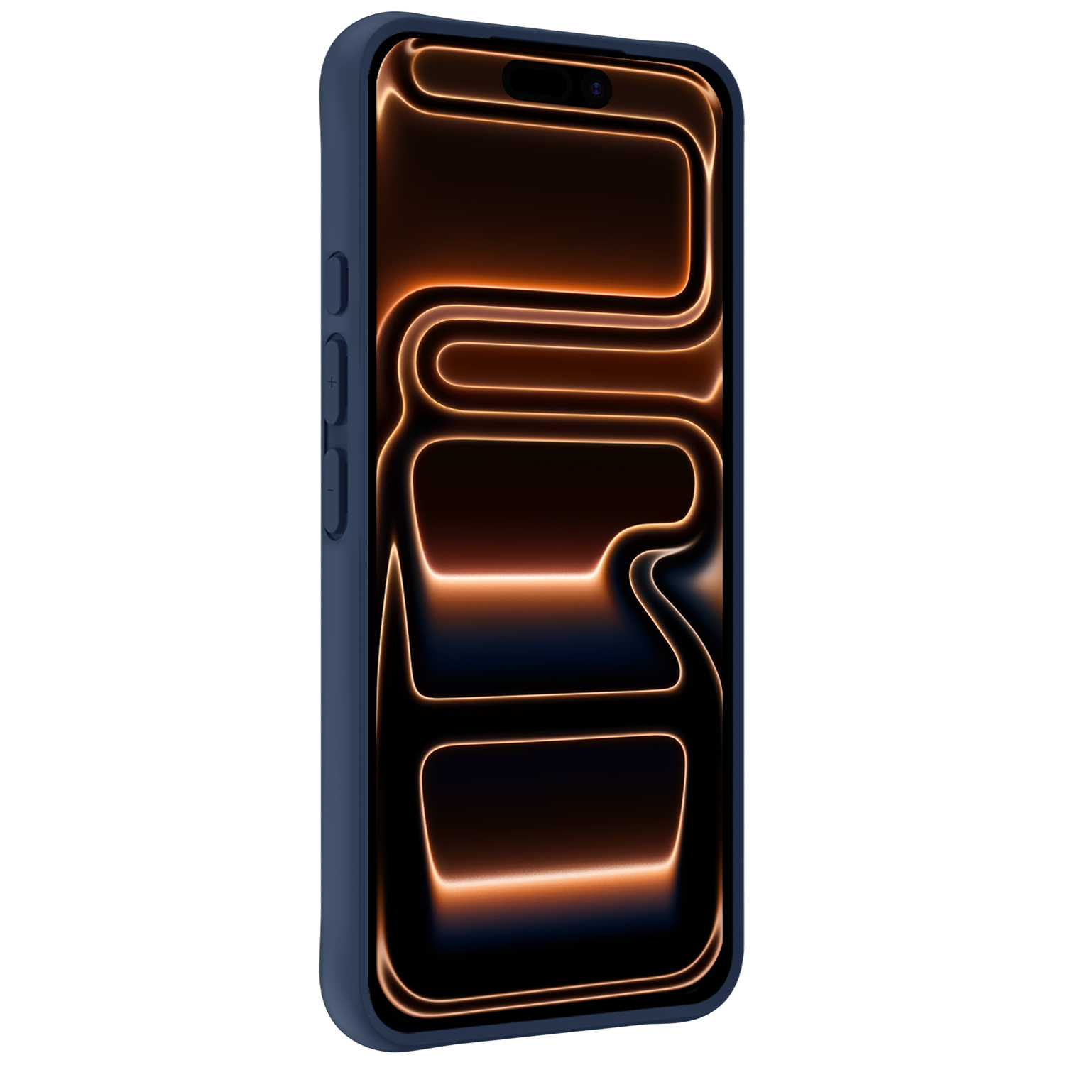 Nomfy Nomfy iPhone 17 Pro Hoesje Siliconen - Donkerblauw - 2 PACK