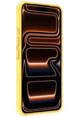 Nomfy Nomfy iPhone 17 Pro Hoesje Siliconen - Geel - 2 PACK