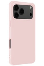 Nomfy Nomfy iPhone 17 Pro Hoesje Siliconen - Lichtroze - 2 PACK