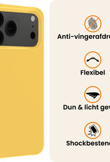 Nomfy Nomfy iPhone 17 Pro Max Hoesje Siliconen - Geel