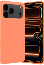 Nomfy Nomfy iPhone 17 Pro Max Hoesje Siliconen - Perzik