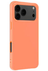 Nomfy Nomfy iPhone 17 Pro Max Hoesje Siliconen - Perzik