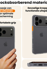 Nomfy Nomfy iPhone 17 Pro Max Hoesje Siliconen - Transparant