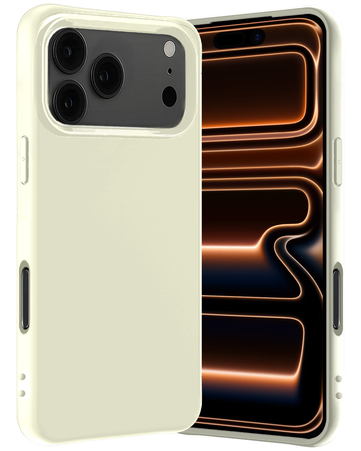 Nomfy Nomfy iPhone 17 Pro Max Hoesje Siliconen - Wit