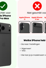 Nomfy Nomfy iPhone 17 Pro Max Hoesje Siliconen - Wit