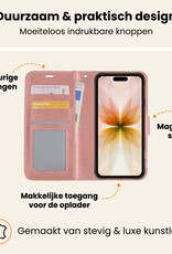 Nomfy Nomfy iPhone 17 Hoesje Bookcase - Rose Goud
